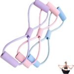 Resistance Bands with Handles, Arm Figure 8 Resistance Band, Pull Rope for Full,Body Workouts, Stretching Expand Bands for Back and Shoulder, Chest Expander, Fitness Elastic Bands for Women Men