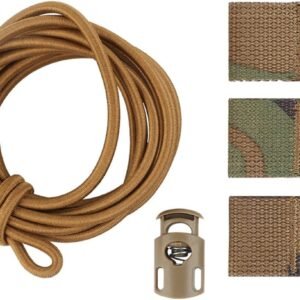 Tactical Flag Bungee Elastic Fastener Strap Shock Cord Retention Molle Webbing Loop Lock Secure Plate Carrier Attachment –