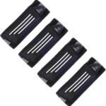 4 Pack Elastic Bike Bicycle Ankle Leg Riding Puttee Cycling Safety Bind Pant Bands Clip Strap Belt Fully Adjustable for Cycling, Jogging, Camping