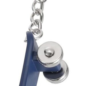 SkateBoard Hoop Keychain, Mini Cute Sports Basketball Key Chain Sport Ball Pendant Ring Bag Blue –