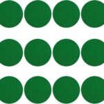12 Pack Self Adhesive Air Hockey Mallet Felt Pads, Green, 94mm (green-12 Pack)
