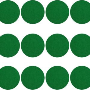 12 Pack Self Adhesive Air Hockey Mallet Felt Pads, Green, 94mm (green-12 Pack)