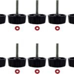 10 Pack Screws Nuts Caps for Fishing Spinning Reels Knob Power Handle Grip