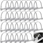 30 Pcs Trailer Hitch Pin Lock, 2-3/4″ x 1/4″ Pto Shaft Locking Safety Coupler Pin, Carbon Steel, Arch, Heavy Duty, for Farm Trailers, Towing, Wagons, Lawn Equipment and Hitches –