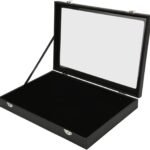 Pin Display, 9.4 X 13.8in Collection Holder Dustproof Enamel Display Box Jewelry Medals Storage Case for Sports Memorabilia