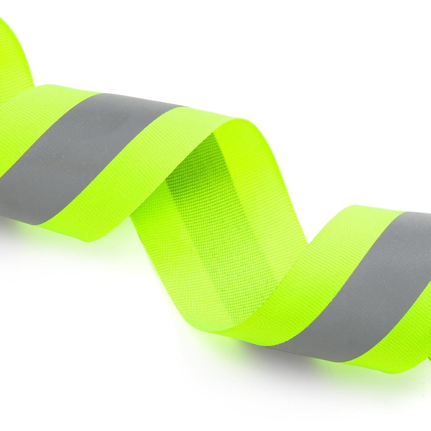 2 Rolls 2" x 66ft Reflective Ribbon, High Visibility Tape Strip, Sew On Safety Fabric Material, Silver Florescent Warning Strip Webbing for Walking Cycling Clothes Backpacks at Night 4 2 Rolls 2″ x 66ft Reflective Ribbon, High Visibility Tape Strip, Sew On Safety Fabric Material, Silver Florescent Warning Strip Webbing for Walking Cycling Clothes Backpacks at Night - image 4
