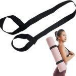 Yoga Mat Strap for Carrying – Cotton Yoga Mat Carry Strap Sling- Adjustable Loops for all Mat Sizes(Yoga Mat not included)