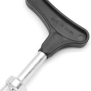 Biaungdo Golf Spike Tool for Spike Shoes, Black Golf Shoe Spike Wrench, Zinc Alloy Golf Spike Removal Tool