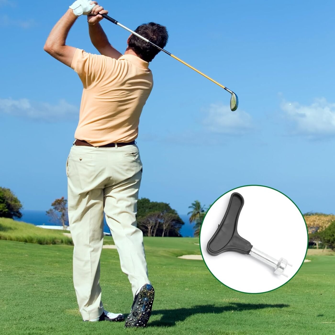 Biaungdo Golf Spike Tool for Spike Shoes, Black Golf Shoe Spike Wrench, Zinc Alloy Golf Spike Removal Tool 5 Biaungdo Golf Spike Tool for Spike Shoes, Black Golf Shoe Spike Wrench, Zinc Alloy Golf Spike Removal Tool - image 5