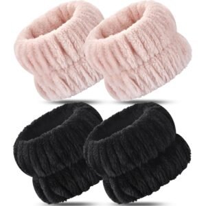 Wrist Bands or Washing ace, 4pcs Spa ace Washing Wristbands, Microiber Arm Wrist Towels, Absorbent Wash Wristbands or Woman Men, Prevent Water rom Spilling Down Your Arms