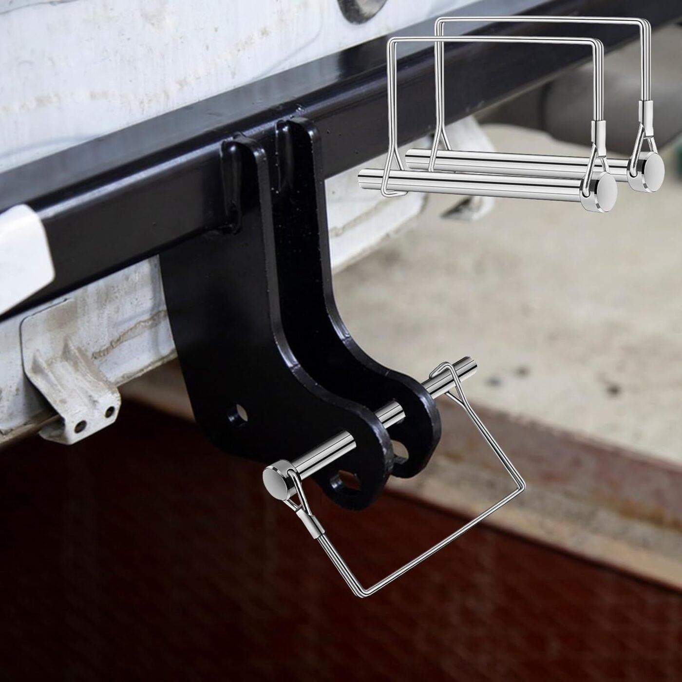 6 Pcs Trailer Coupler Pins, 5/16" x 4" PTO Shat Locking Pins, Heavy-Duty Square Towing Hitch Pins, Trailer Saety Coupler Pins, Wire Lock Pins, Trailer Hitch Locking Pins or Lawn Mower Hitches 4 6 Pcs Trailer Coupler Pins, 5/16″ x 4″ PTO Shat Locking Pins, Heavy-Duty Square Towing Hitch Pins, Trailer Saety Coupler Pins, Wire Lock Pins, Trailer Hitch Locking Pins or Lawn Mower Hitches - image 4