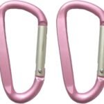 Large Carabiners Keychain 3″ Aluminum D Shape Premium Durable D-Ring Carabiner Clip Hook Camping Accessories Snap Link Key Chain Durable Improved Design