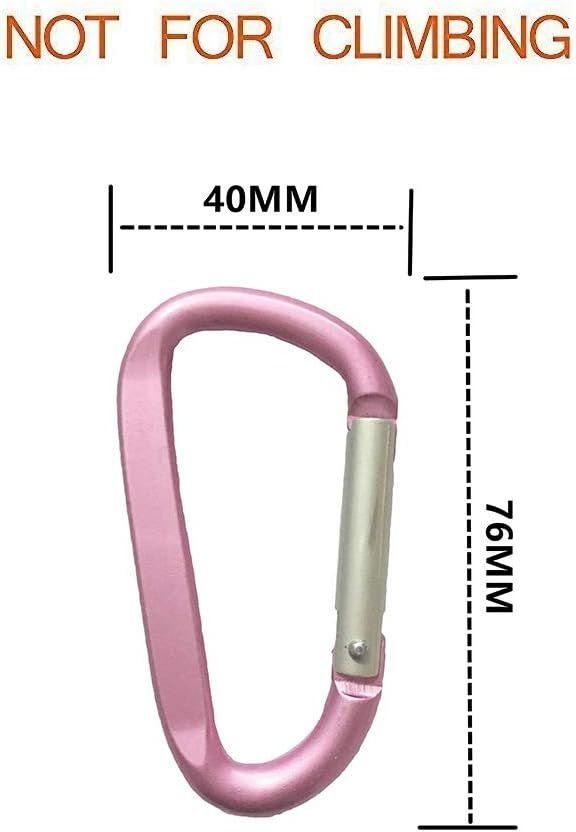 Large Carabiners Keychain 3" Aluminum D Shape Premium Durable D-Ring Carabiner Clip Hook Camping Accessories Snap Link Key Chain Durable Improved Design 2 Large Carabiners Keychain 3″ Aluminum D Shape Premium Durable D-Ring Carabiner Clip Hook Camping Accessories Snap Link Key Chain Durable Improved Design - image 2