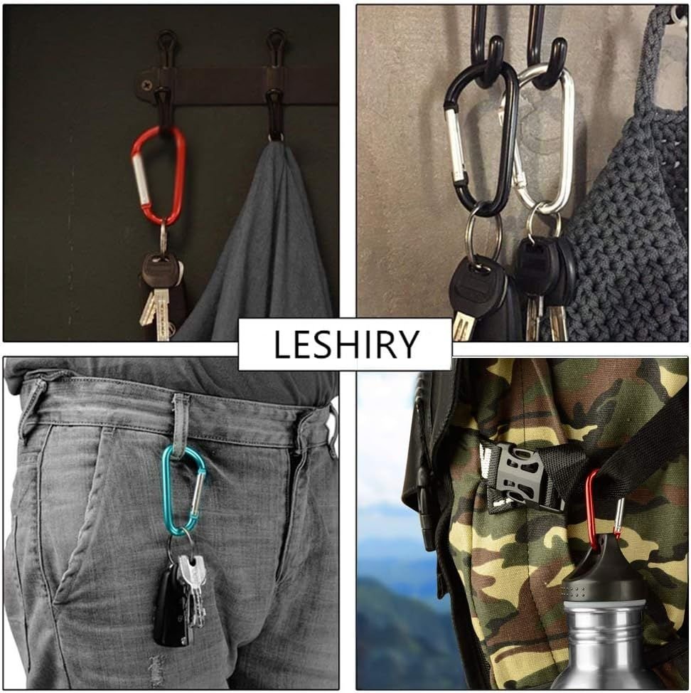 Large Carabiners Keychain 3" Aluminum D Shape Premium Durable D-Ring Carabiner Clip Hook Camping Accessories Snap Link Key Chain Durable Improved Design 4 Large Carabiners Keychain 3″ Aluminum D Shape Premium Durable D-Ring Carabiner Clip Hook Camping Accessories Snap Link Key Chain Durable Improved Design - image 4