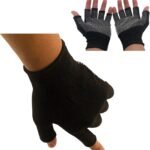 Summer Touchscreen Gloves for Women and Men, Anti-Slip Light Weight Half-Finger Gloves for Hiking, Warm Glove Cycling Driving, Cold Weather, Running, Outdoor Sports, Daily Work