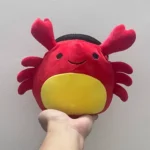 Red Crab Chalk Bag Rock Climbing Chalk Bag Suitable Bouldering Gym Indoor & Outdoor Climbing with Adjustable Belt