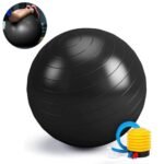 Anti-Burst Exercise Ball, Fitness & Yoga Ball Supports with Quick Pump for Gym, Chair – Diameter 65 cm