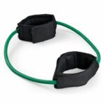 Leg Resistance Band Exercise Cord with Non-Slip Padded Ankle Cuffs – Green
