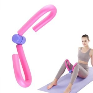 Thigh Master Trainer Exerciser, Thigh Trimmer Leg Exercise Thin Legs Training Device Weight Loss Home Gym Trainer Equipment for Women and Men – Pink