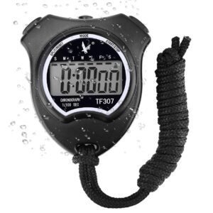 Digital Sport Stopwatch Watch, Digital Stopwatch with Alarm/Calendar for Swimming Football, Sports