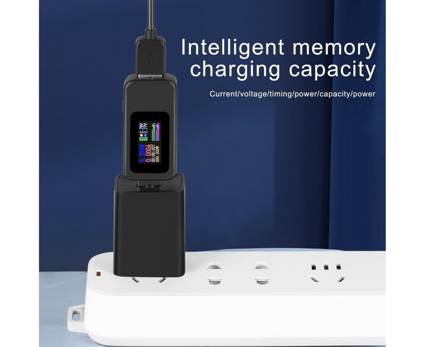 USB Tester LCD Digital Display Rapid Identification Plug And Play 160-Degree Wide Viewing Angle 65W/120W Charger Tester for Mobile Phone - Black 4 USB Tester LCD Digital Display Rapid Identification Plug And Play 160-Degree Wide Viewing Angle 65W/120W Charger Tester for Mobile Phone – Black - image 4