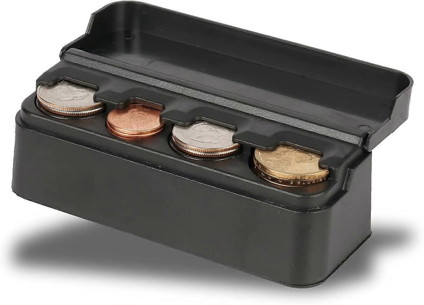 Universal Car Coin Change Organizer Compatible with Coins of Different Sizes, Car Interior Accessories 1 Universal Car Coin Change Organizer Compatible with Coins of Different Sizes, Car Interior Accessories
