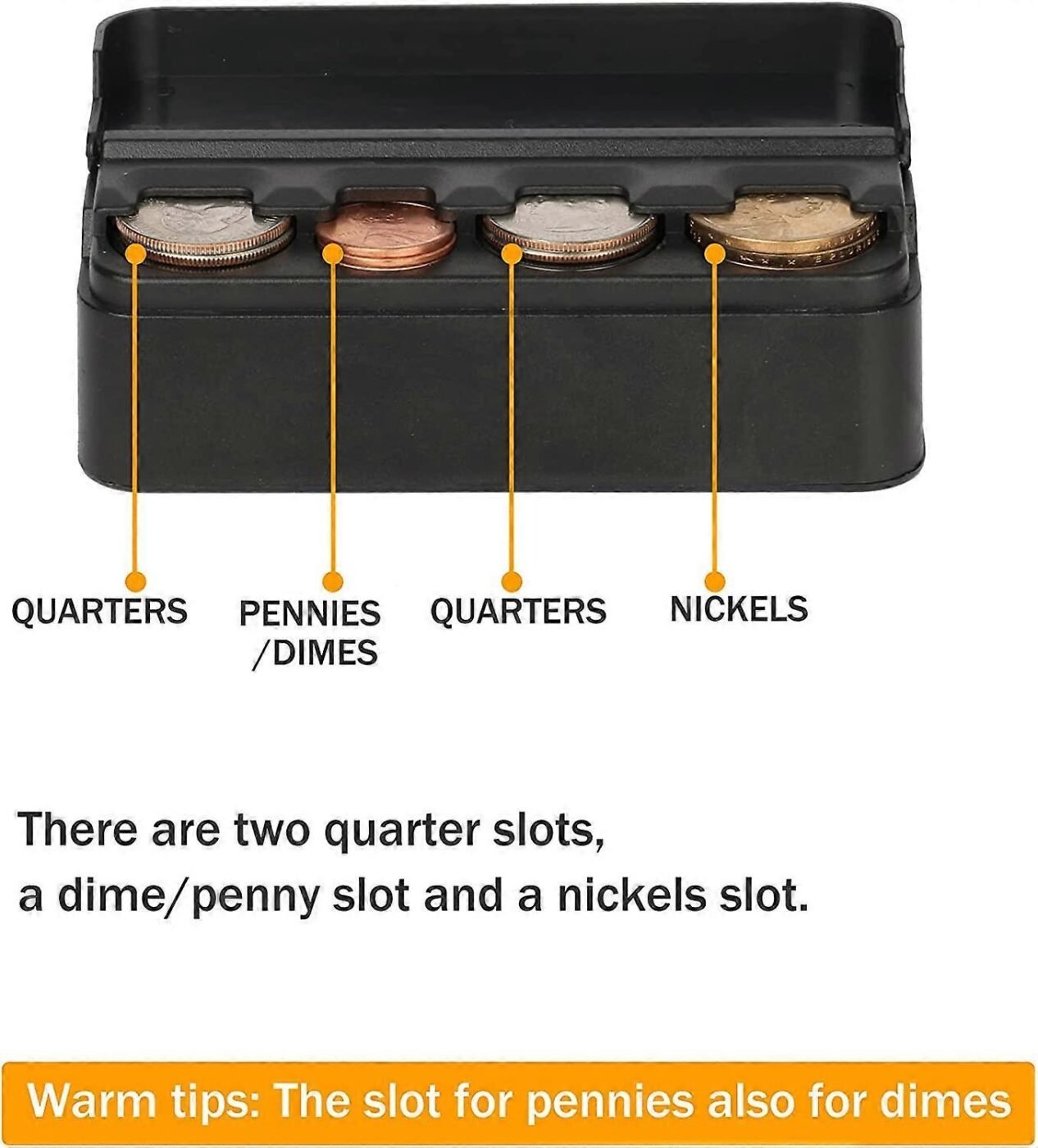 Universal Car Coin Change Organizer Compatible with Coins of Different Sizes, Car Interior Accessories 3 Universal Car Coin Change Organizer Compatible with Coins of Different Sizes, Car Interior Accessories - image 3