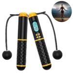 Jump Rope, Digital Weighted Ropeless Skipping Rope, Adjustable Cordless Jumping Rope For Home Fitness Exercise Training For Women Men