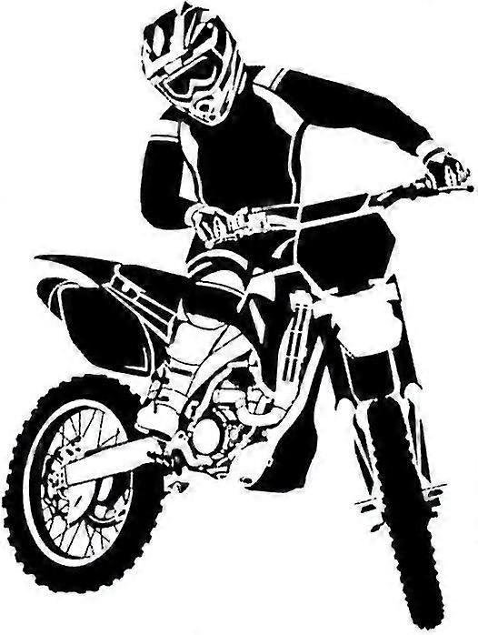Motorbike Wall Stickers Self Adhesive Pvc Dirt Bike Wall Decal Bedroom Decor Black 58x68cm Dirt Bike Wall Sticker (black) 3 Motorbike Wall Stickers Self Adhesive Pvc Dirt Bike Wall Decal Bedroom Decor Black 58x68cm Dirt Bike Wall Sticker (black) - image 3
