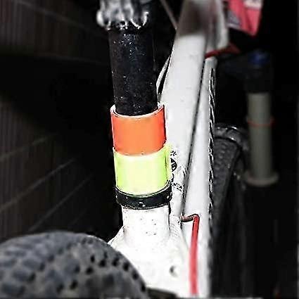 4pcs Reflective Tape Bands, 30cm Orange Wrist & Leg Straps for Night Running or Cycling 5 4pcs Reflective Tape Bands, 30cm Orange Wrist & Leg Straps for Night Running or Cycling - image 5