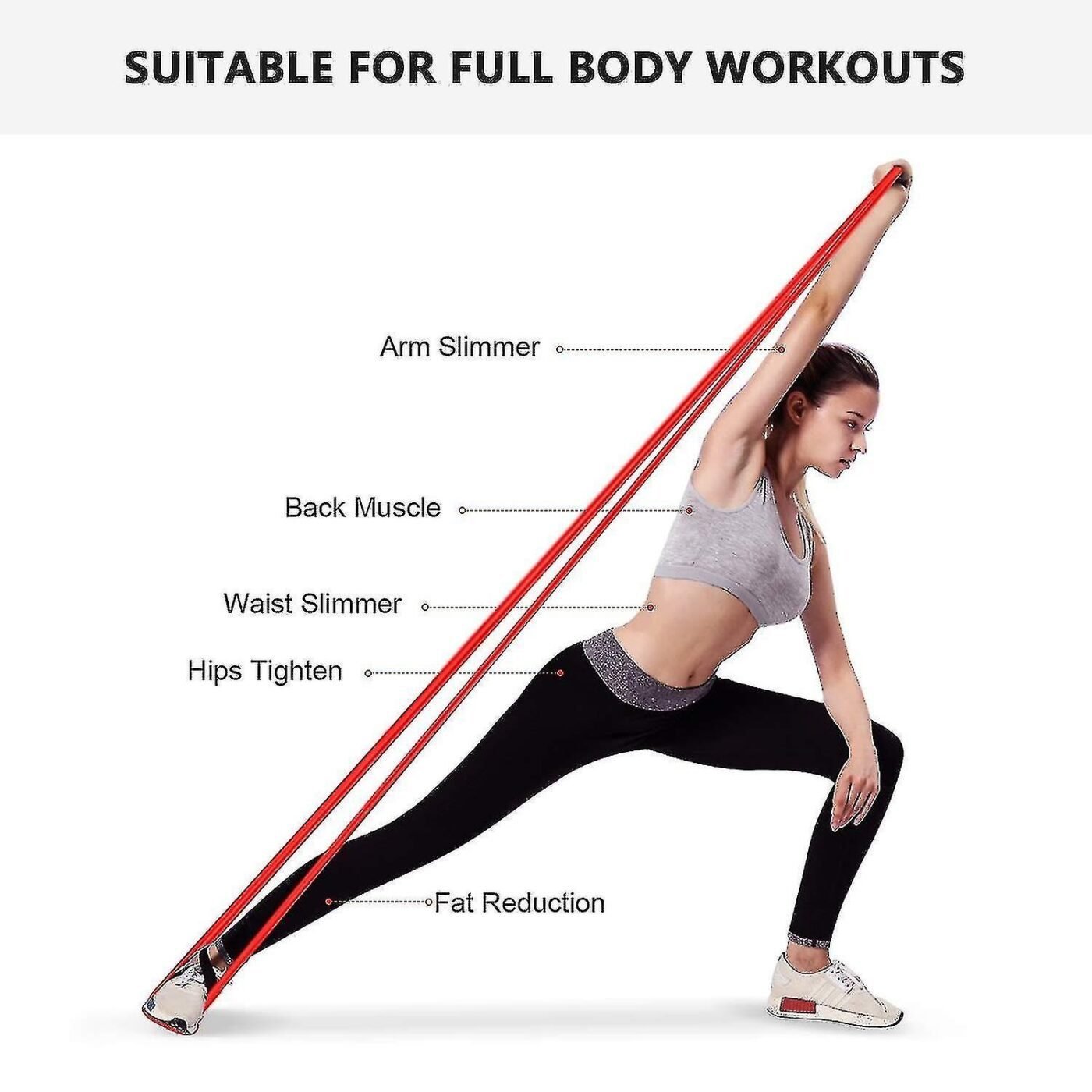 Yoga Resistance Band Set for Stretching & Home Fitness 3 Yoga Resistance Band Set for Stretching & Home Fitness - image 3