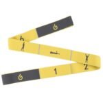 8-Loop Yellow Yoga Elastic Strap for Pilates & Gym Stretching