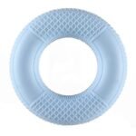 4-Pack Mesh Silicone Grip Circles, Rehab Gym Hand Strength Trainer, 50lb, Blue