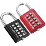 2pcs 10-Digit Luggage Locks – Metal Code Padlocks for Gym, Travel, Backpack