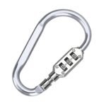 D-Shape Password Lock – Backpack Gym Luggage Carabiner Lock