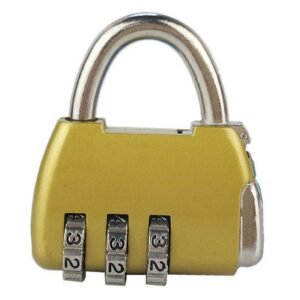 3-Digit Zinc Alloy Combo Lock – Heavy Duty Luggage Padlock
