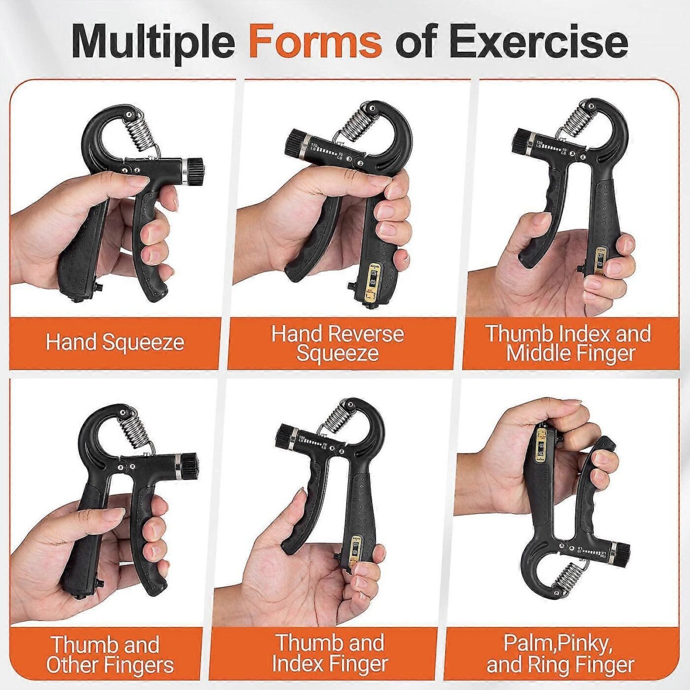 Hand Grip Strength Trainer, Adjustable Power Gripper for Gym Workouts 4 Hand Grip Strength Trainer, Adjustable Power Gripper for Gym Workouts - image 4