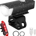 USB Rechargeable LED Bike Front Light – Waterproof, 5 Modes, for All Bikes