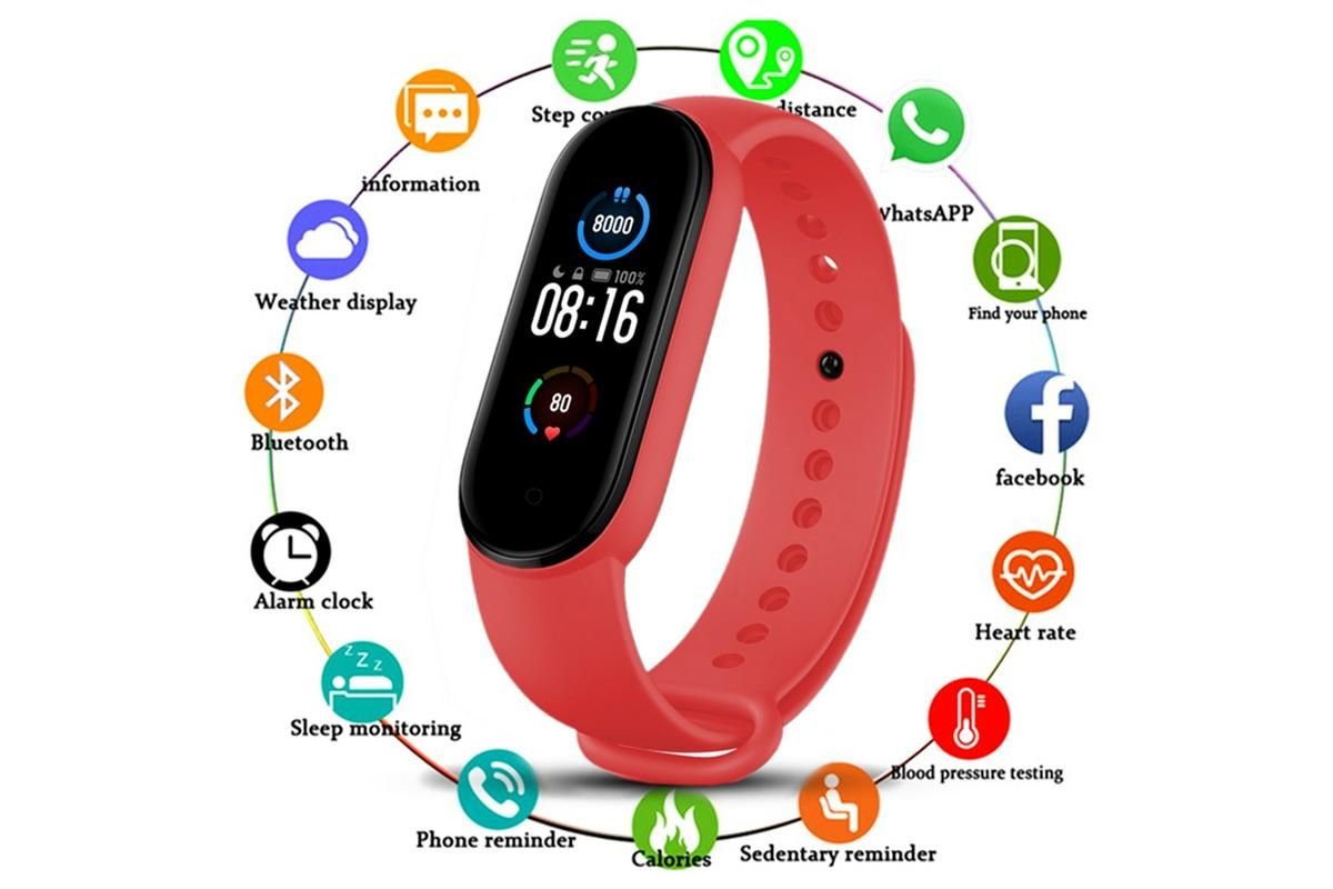 Bluetooth Smart Fitness Bracelet Heart Rate Monitor Watch Wristband Fitness Tracker Health Tracker with Sleep Tracker for Women Men 2 Bluetooth Smart Fitness Bracelet Heart Rate Monitor Watch Wristband Fitness Tracker Health Tracker with Sleep Tracker for Women Men - image 2