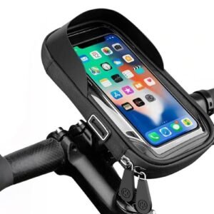 Bike Frame Bag Waterproof Bike Phone Mount Holder Bikes Accessories Gifts – Black