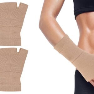 1Pair Wrist Brace Glove Sport Wrist Support for Fitness Weightlifting Skin Tone – XL