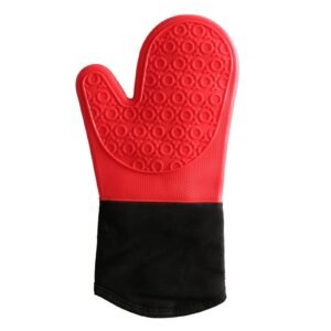 1Pc Heat-insulated Glove Non-slip Silicone – Red