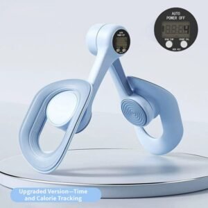 Blue – Multifunctional Thigh Master Trainer with Calorie & Time Counter, Home Kegel Exerciser for Inner Thighs, Buttocks, and Arms