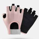 Pink – Size M – Women’s Half-Finger Fitness Gloves, Silicone Anti-Slip Breathable Gloves for Yoga, Cycling, and Sports