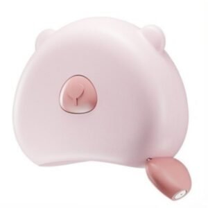 Bear Magnetic Retractable Tape Measure, Portable Body Measuring Ruler for Bust, Waist, and Hips—Pink