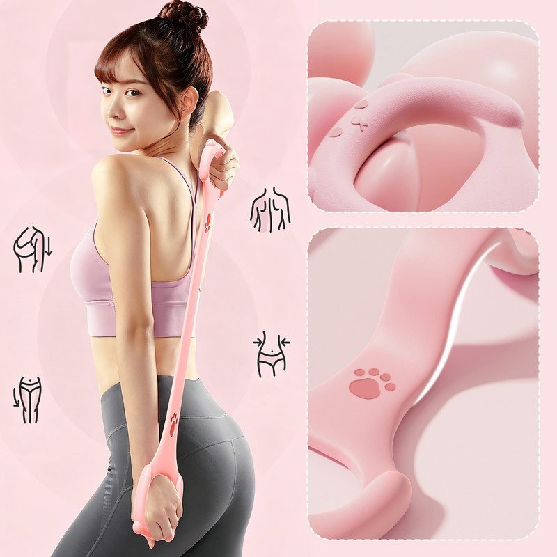 Resistance Band - 40 lbs - High-Elasticity, Break-Resistant - Home-Use Shoulder and Back Workout Tool - One-Piece Construction - Yoga Stretch Band - Back Training Tool - Back Shaping - Portable Fitness Equipment - Pink - 1 Piece 3 Resistance Band – 40 lbs – High-Elasticity, Break-Resistant – Home-Use Shoulder and Back Workout Tool – One-Piece Construction – Yoga Stretch Band – Back Training Tool – Back Shaping – Portable Fitness Equipment – Pink – 1 Piece - image 3