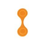 Magnetic Reflective Safety Clip, Double Sided Night Running Visibility Marker for Jogging Cycling Walking-Orange
