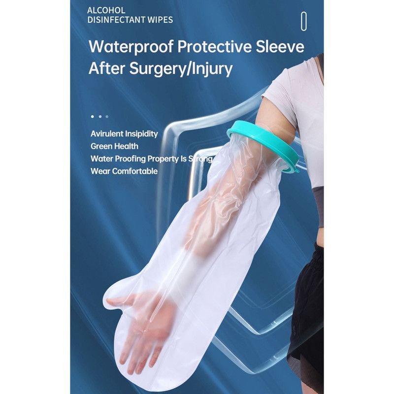 Kids Long Arm Waterproof Cast Cover Shower Bandage Protector Child Full Arm Broken Wound Bath Sleeve 2 Kids Long Arm Waterproof Cast Cover Shower Bandage Protector Child Full Arm Broken Wound Bath Sleeve - image 2