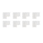 8pcs LED Strip Light Connector Professional Transparent 3Pin L Shaped COB Connector for COB LED Strip Light