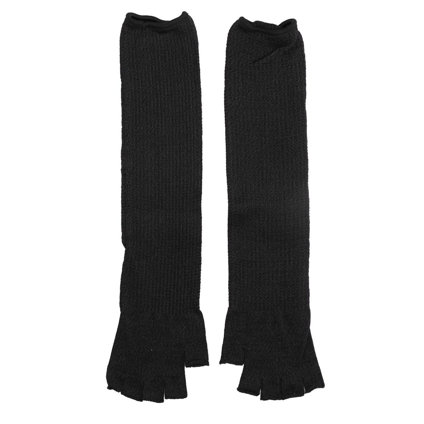 Arm Guards 45cm/17.7in Cut Resistant Half Finger Arm Sleeve for Kitchen Woodworking Gardening Black 1 Arm Guards 45cm/17.7in Cut Resistant Half Finger Arm Sleeve for Kitchen Woodworking Gardening Black